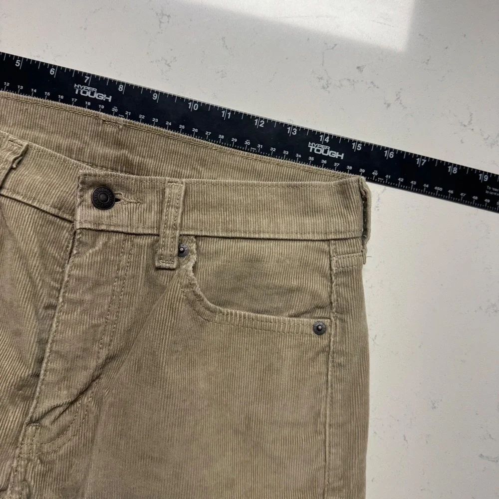 Lot 2 Levi's 505 Regular Fit Pants Mens 30x30 Tan Blue Corduroy